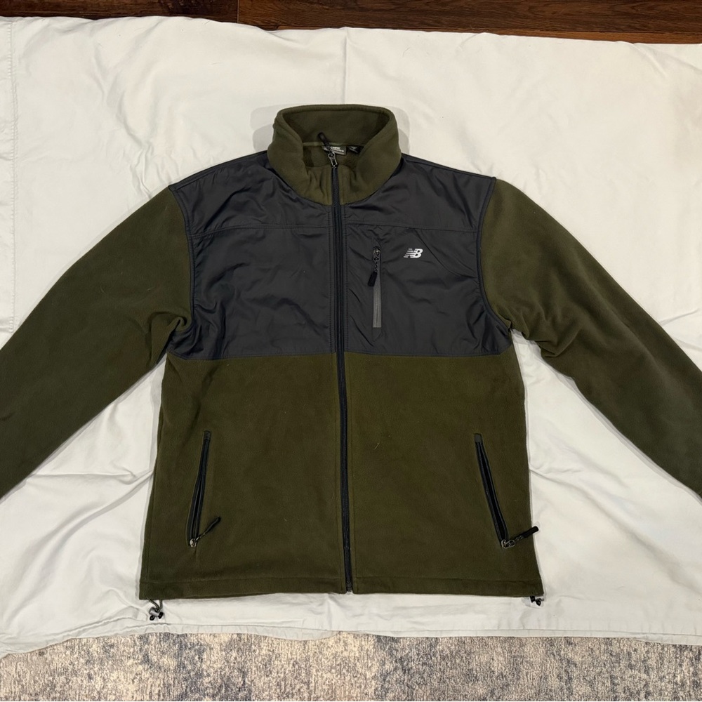New Balance Men's Olive and Black Jacket